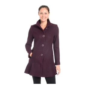 Dark purple winter coat